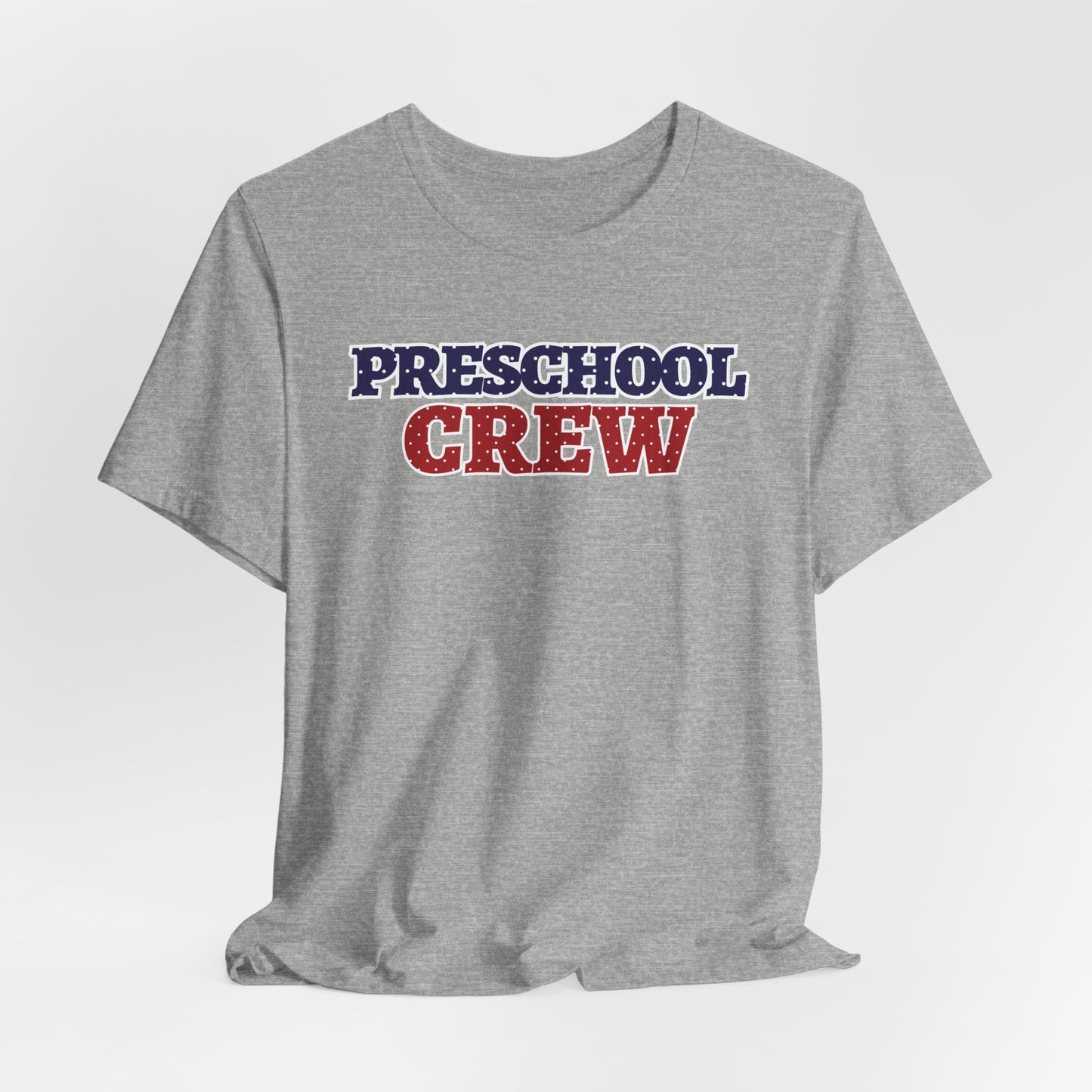 Custom Unisex Polka Dot Preschool Crew T-Shirt