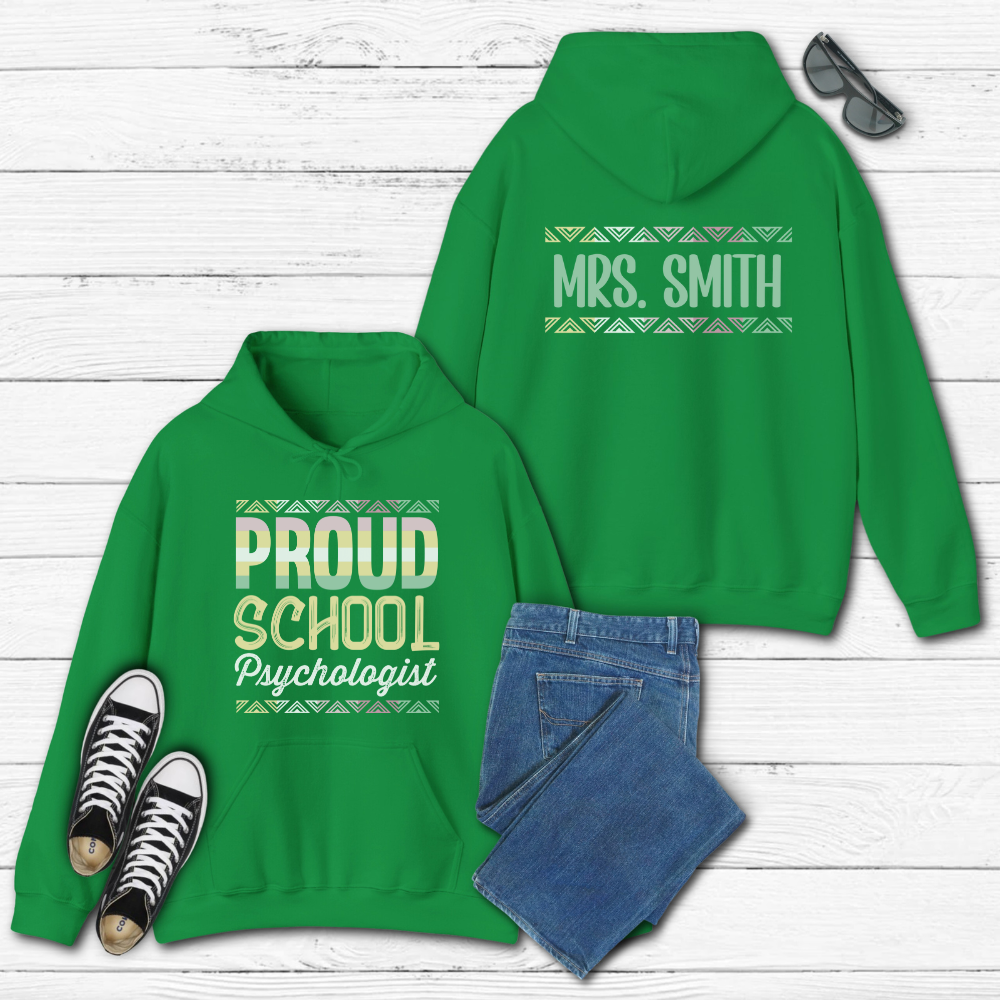 Custom Unisex Heavy Blend Proud School Psychologist Hoodie