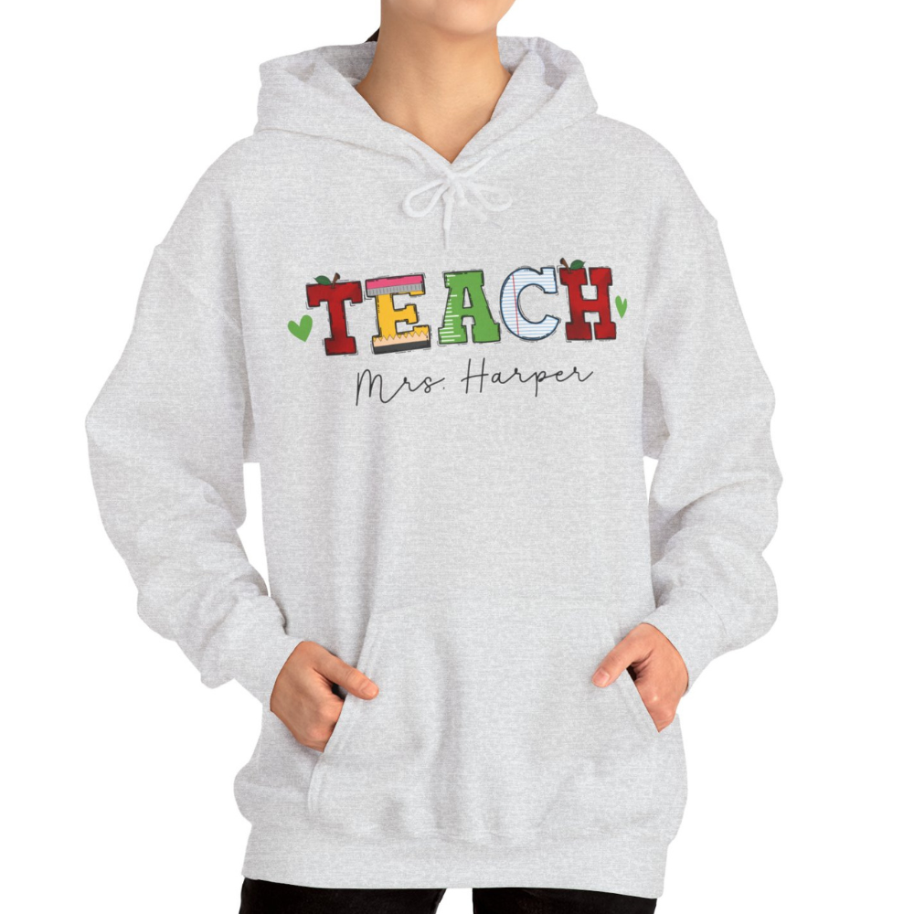 Custom Unisex Heavy Blend Teach Hoodie