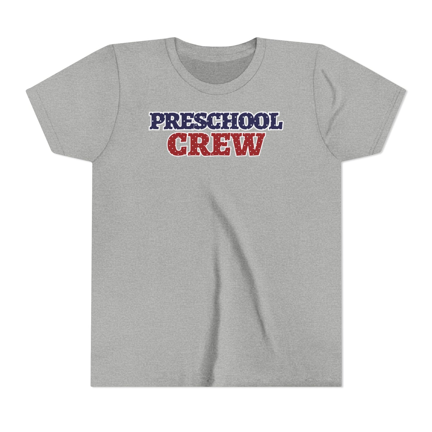 Custom Polka Dot Preschool Crew Youth T-Shirt