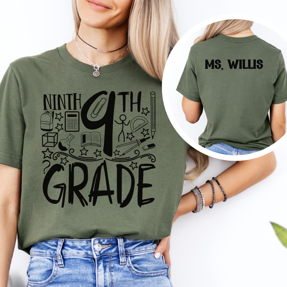 Custom Unisex 9th Grade T-Shirt