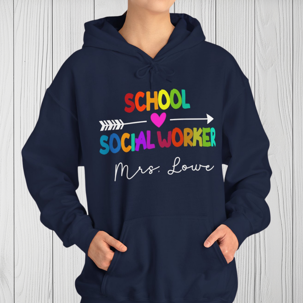 Custom Unisex School Social Worker Hoodie