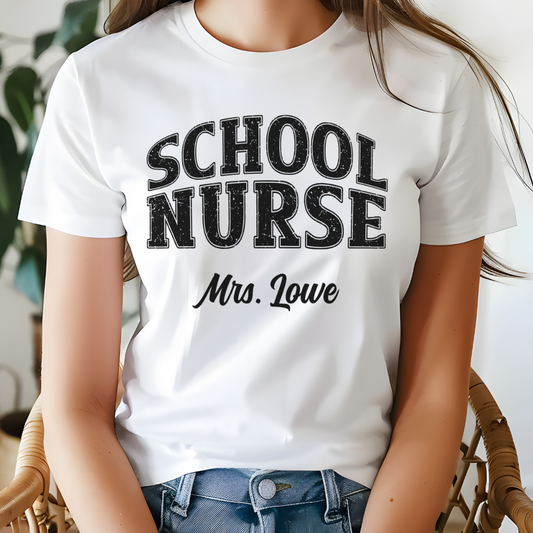 Custom Unisex School Nurse T-Shirt