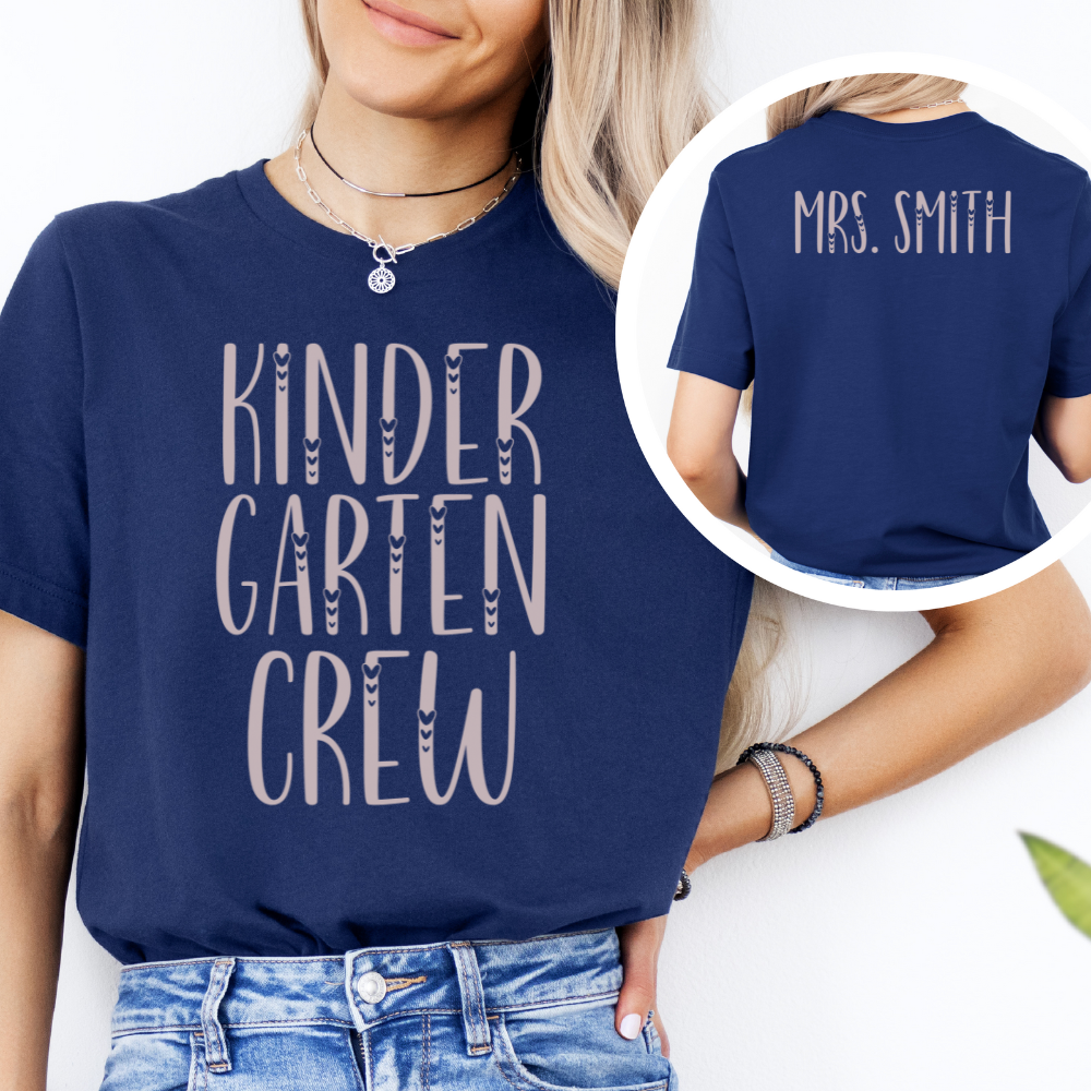 Custom Unisex Kindergarten Crew T-Shirt