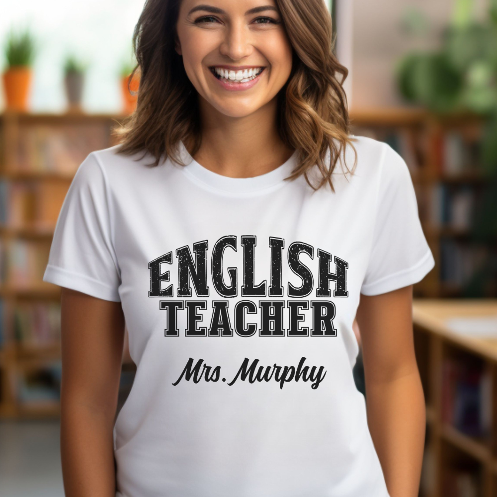 Custom Unisex English Teacher T-Shirt