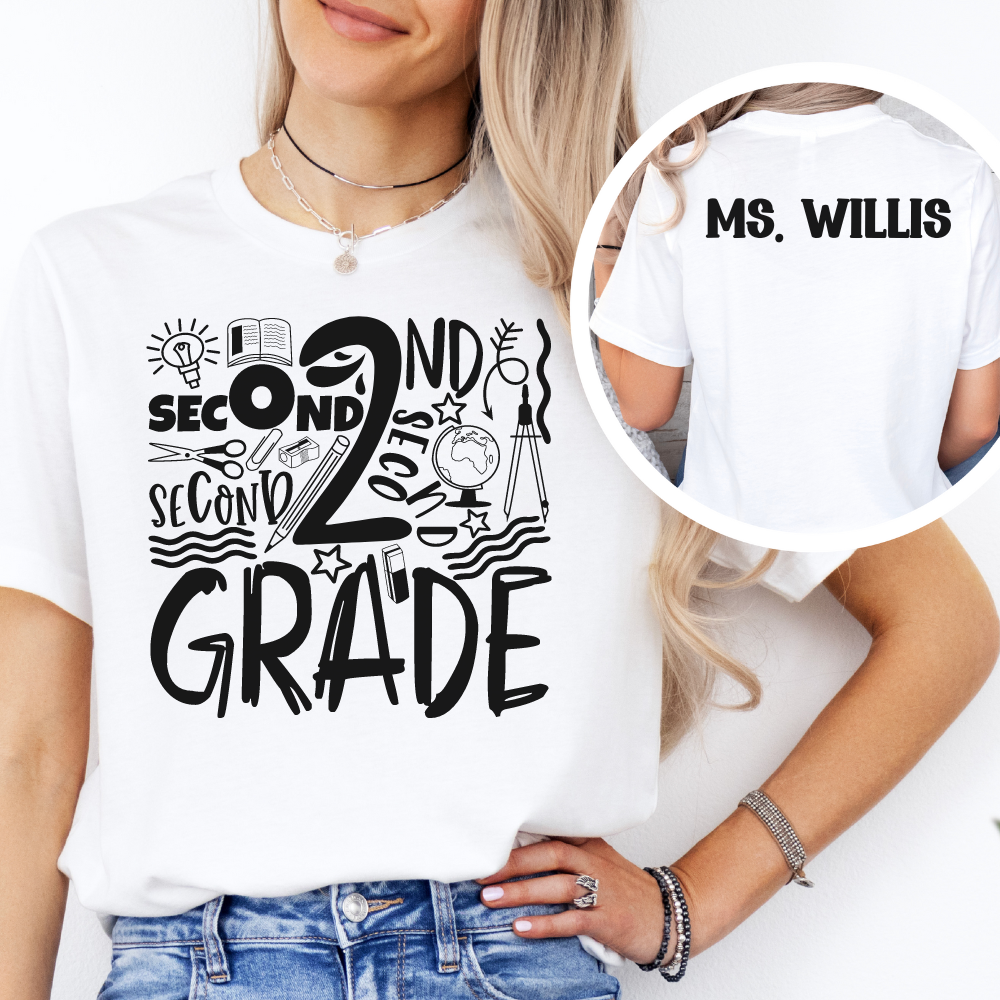 Custom Unisex 2nd Grade T-Shirt