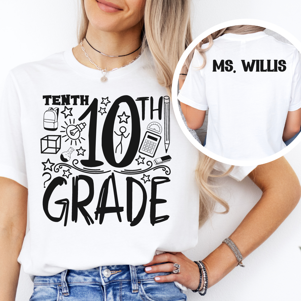 Custom Unisex 10th Grade T-Shirt