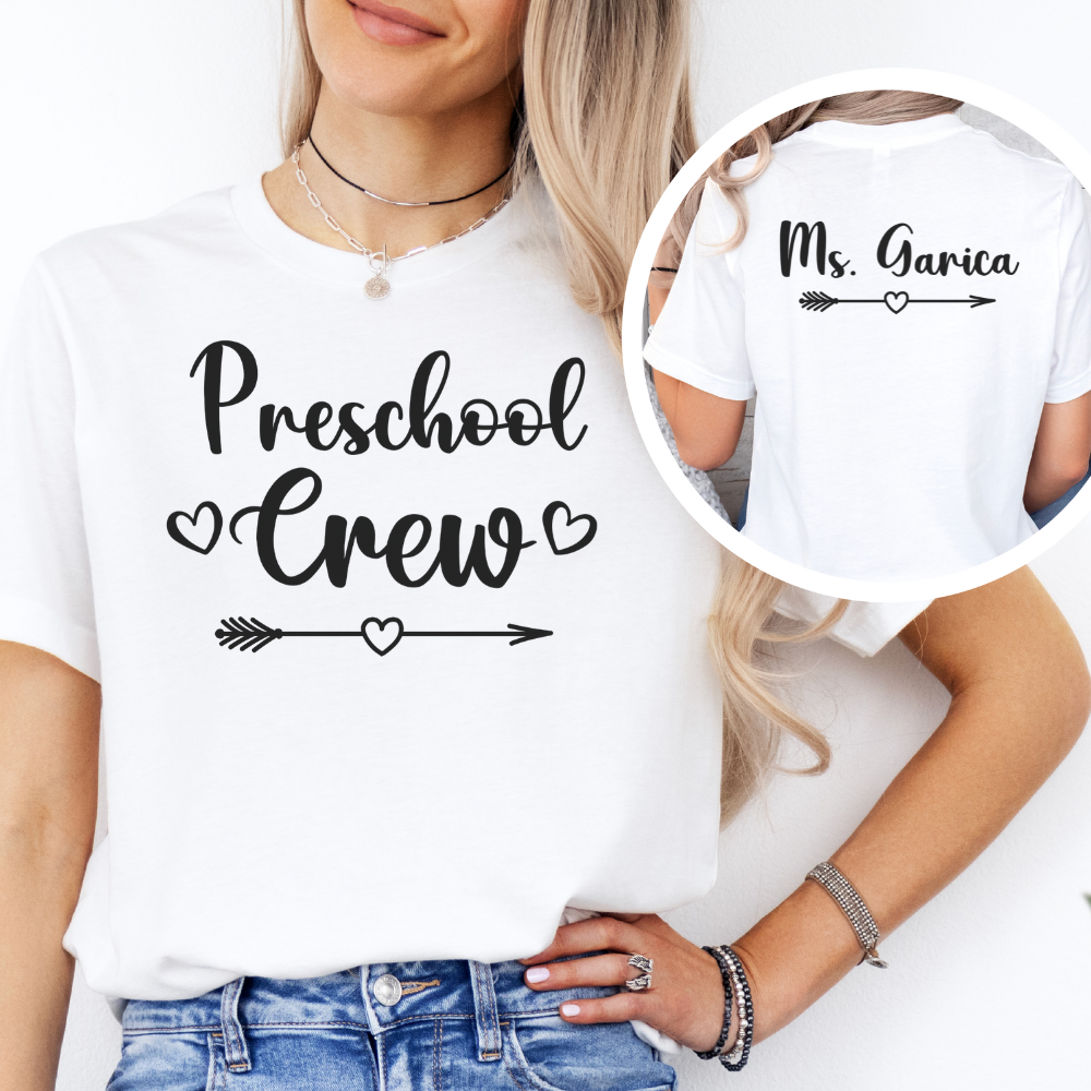 Custom Unisex Preschool Crew T-Shirt