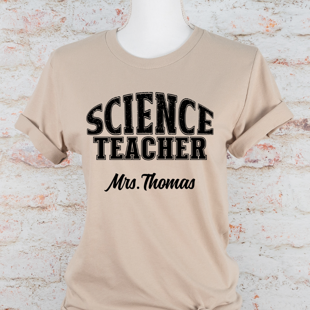 Custom Unisex Science Teacher T-Shirt