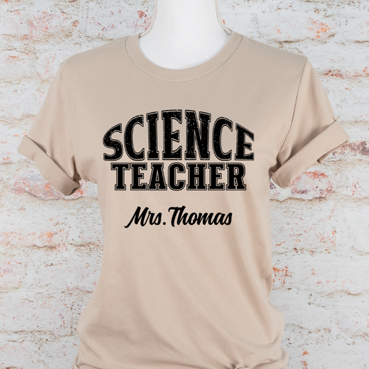 Custom Unisex Science Teacher T-Shirt