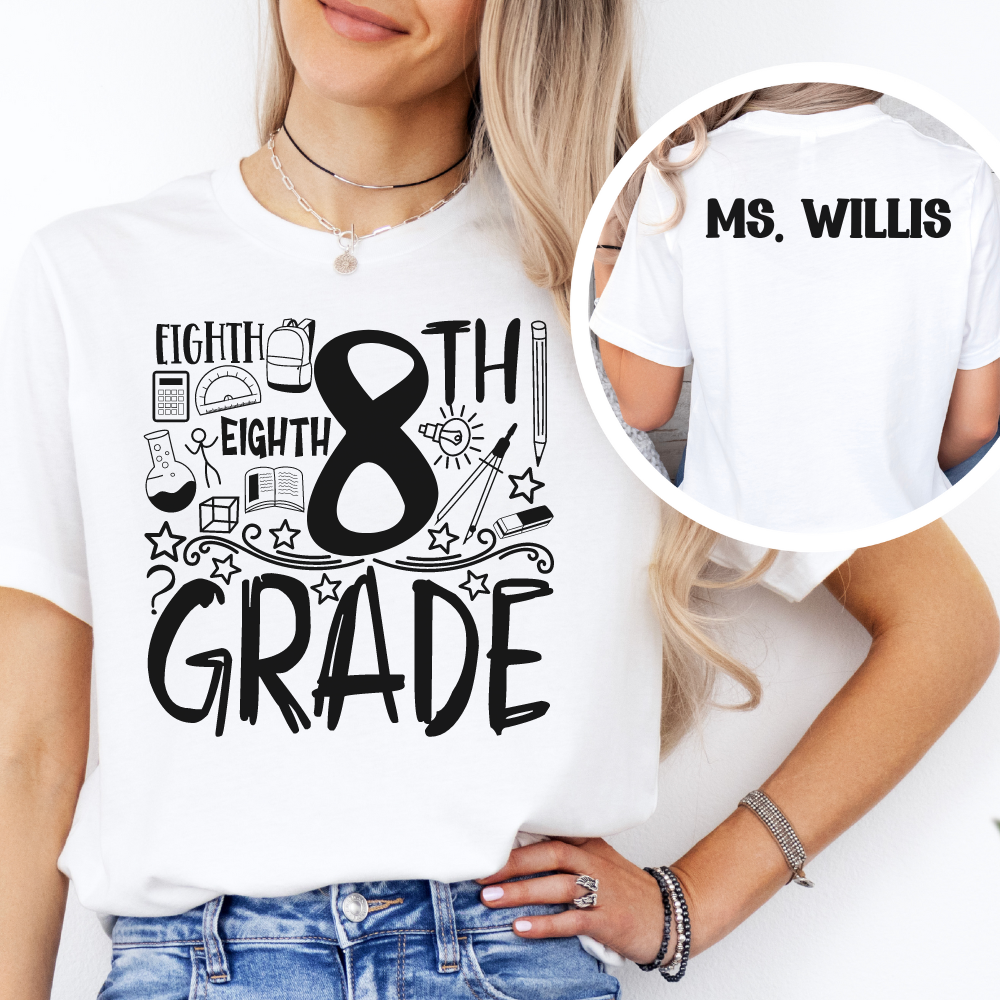 Custom Unisex 8th Grade T-Shirt