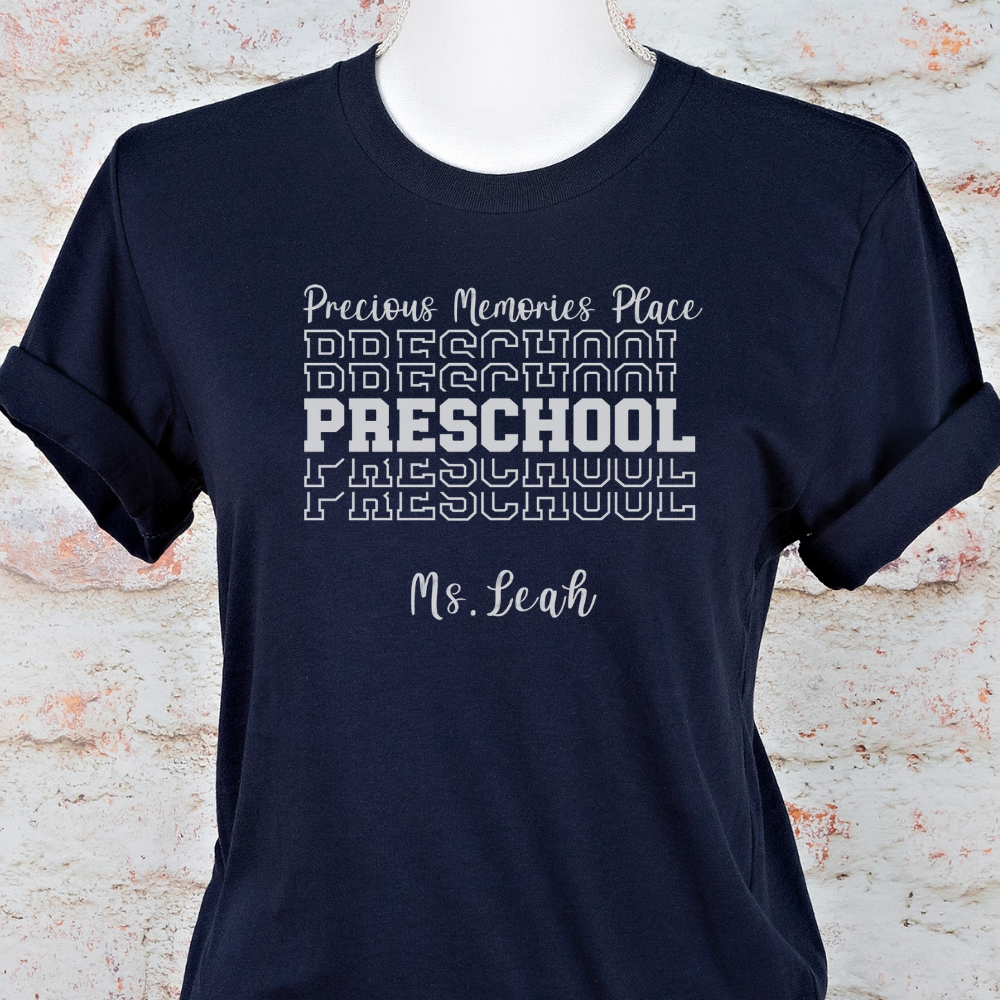 Custom Unisex Preschool Name T-Shirt