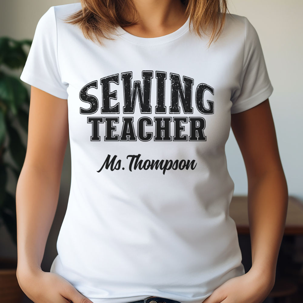 Custom Unisex Sewing Teacher T-Shirt