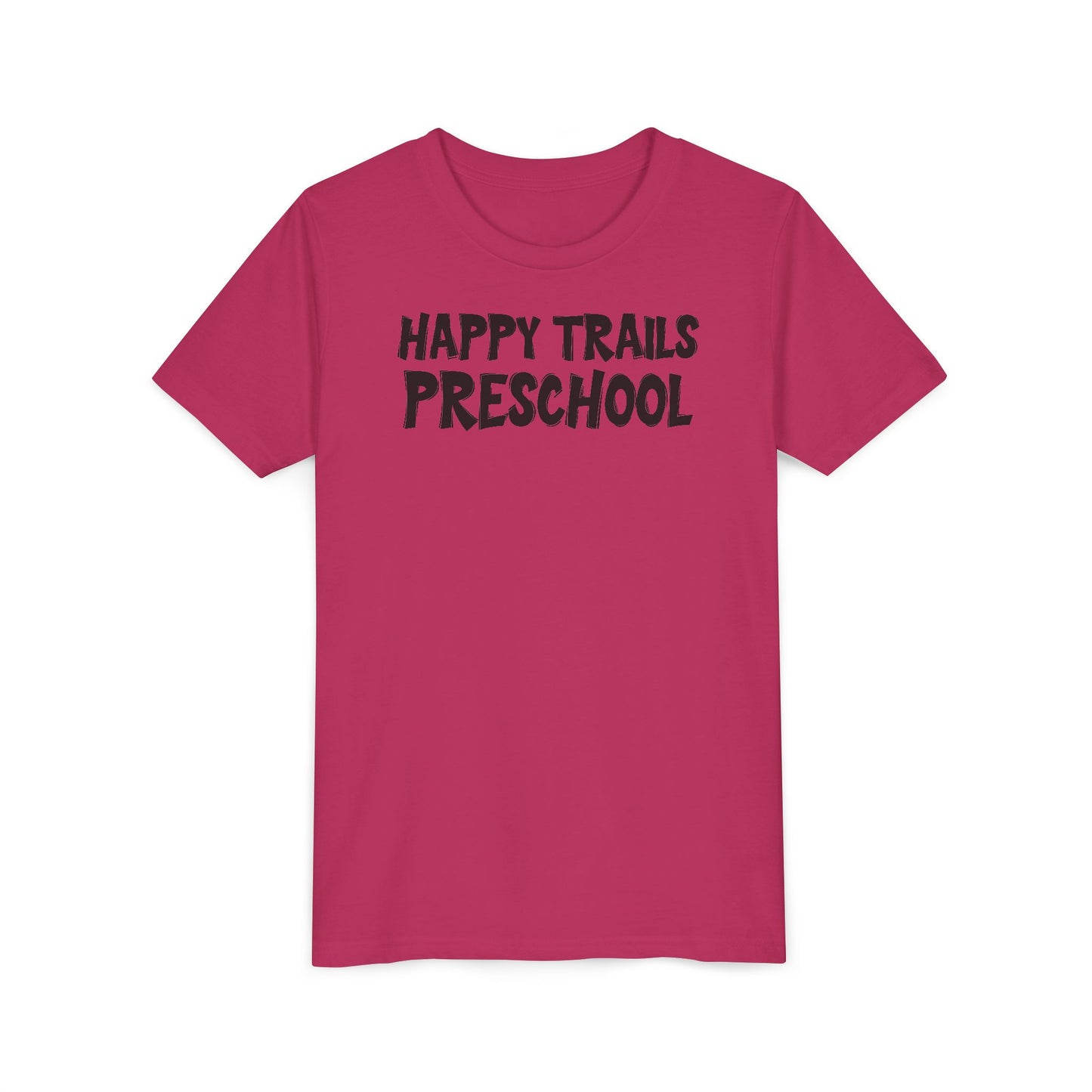 Custom School Name Bold Outlined Youth T-Shirt