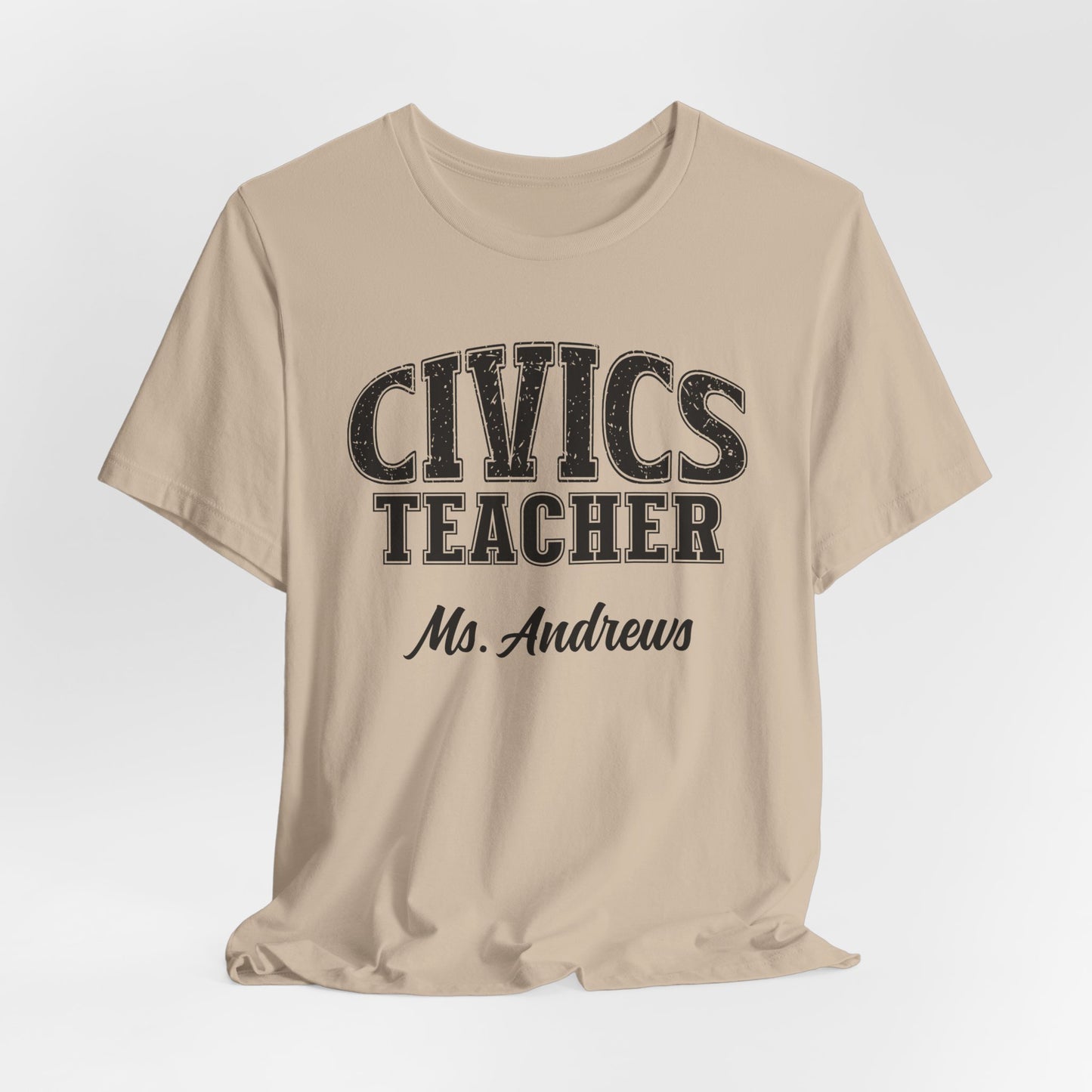 Custom Unisex Civics Teacher T-Shirt
