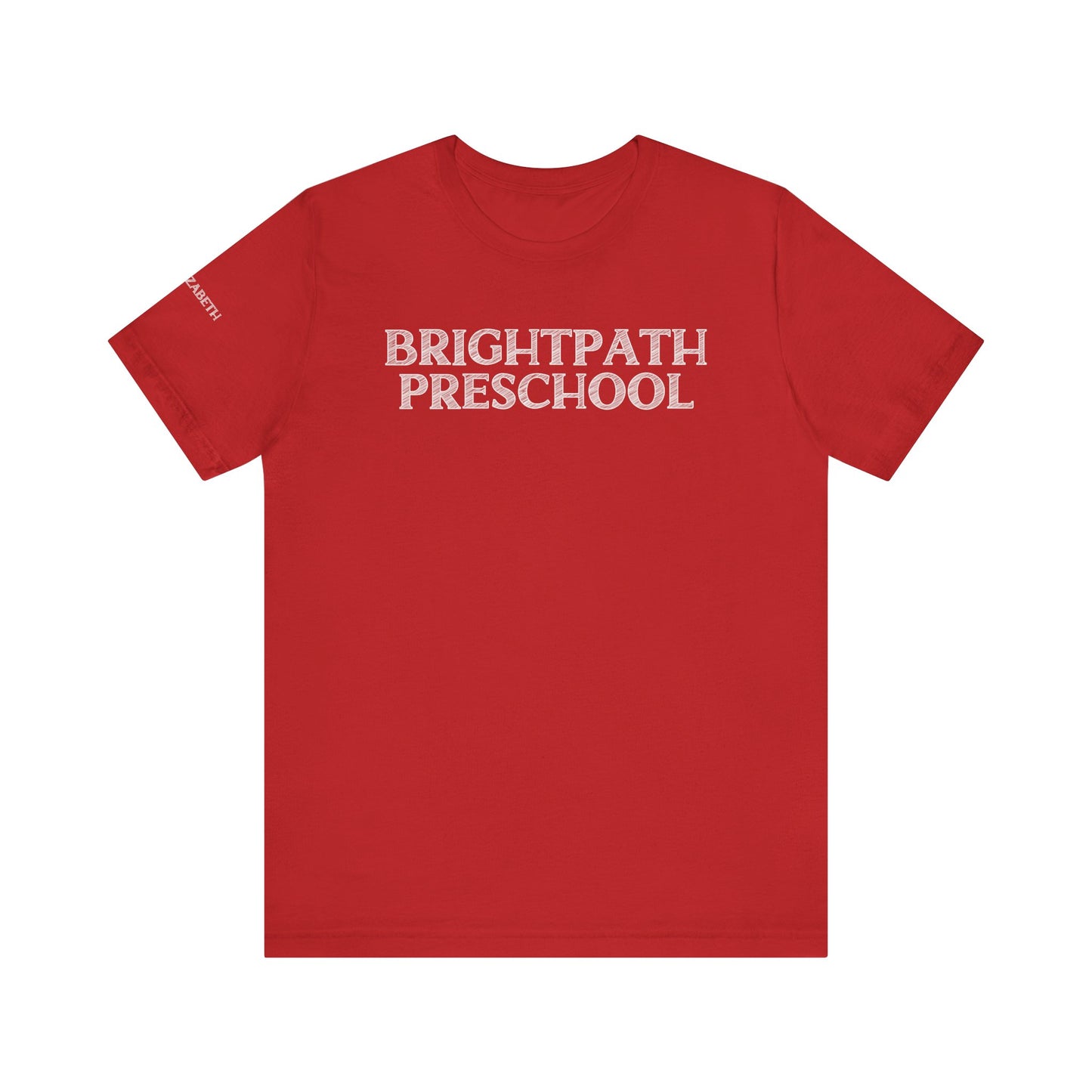 Custom Unisex Shaded School Name T-Shirt