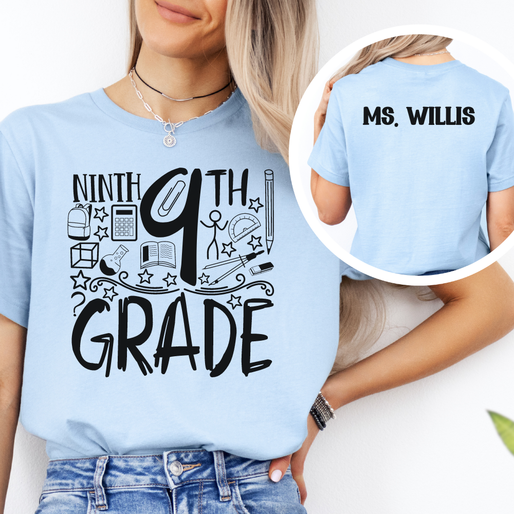 Custom Unisex 9th Grade T-Shirt