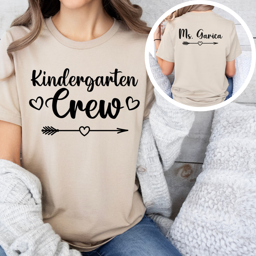 Custom Unisex Kindergarten Crew T-Shirt