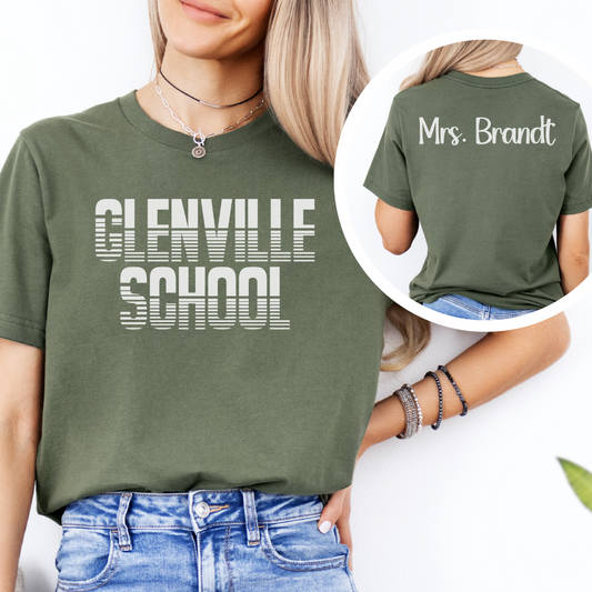 Custom Unisex School Name T-Shirt