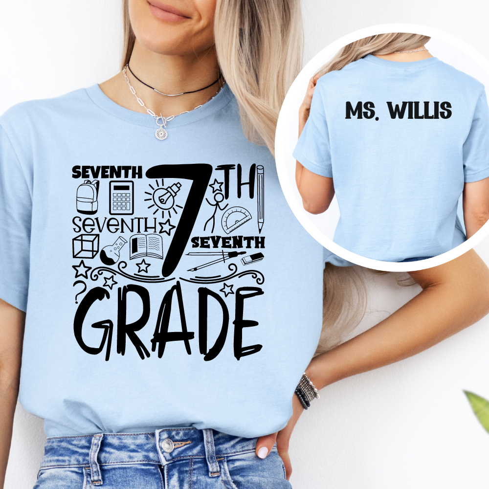 Custom Unisex 7th Grade T-Shirt