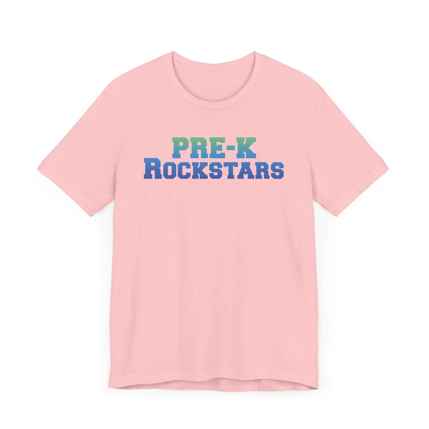 Custom Unisex Green-Blue Pre-K Rockstars T-Shirt