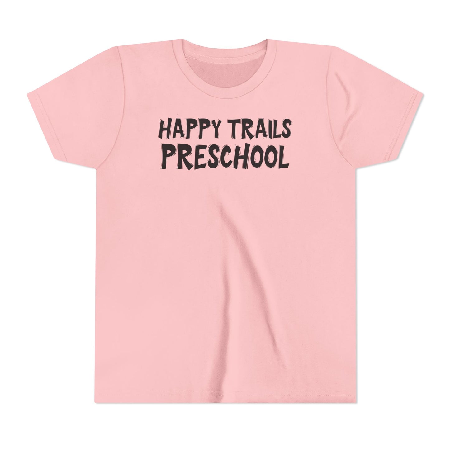 Custom School Name Bold Outlined Youth T-Shirt