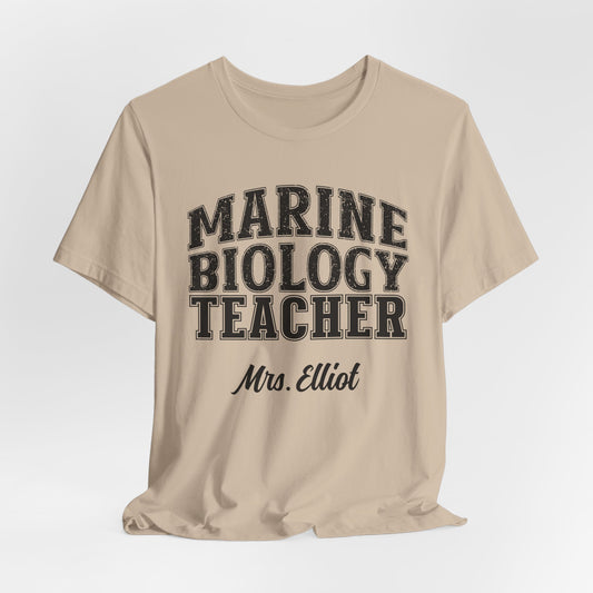 Custom Unisex Marine Biology Teacher T-Shirt