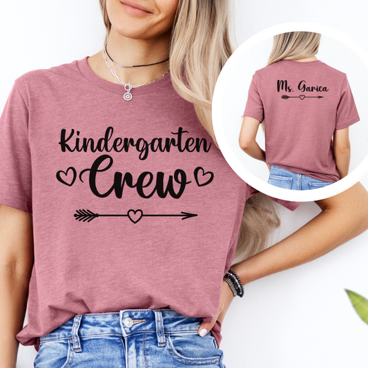 Custom Unisex Kindergarten Crew T-Shirt