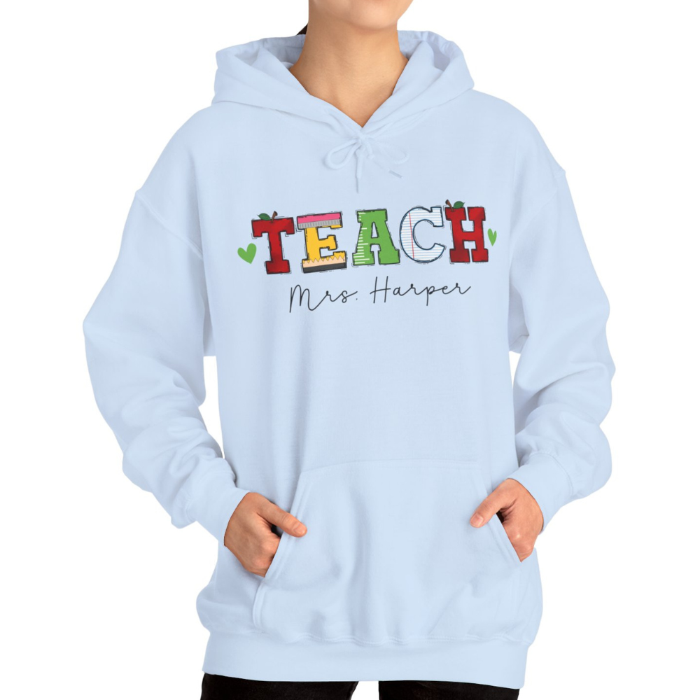 Custom Unisex Heavy Blend Teach Hoodie