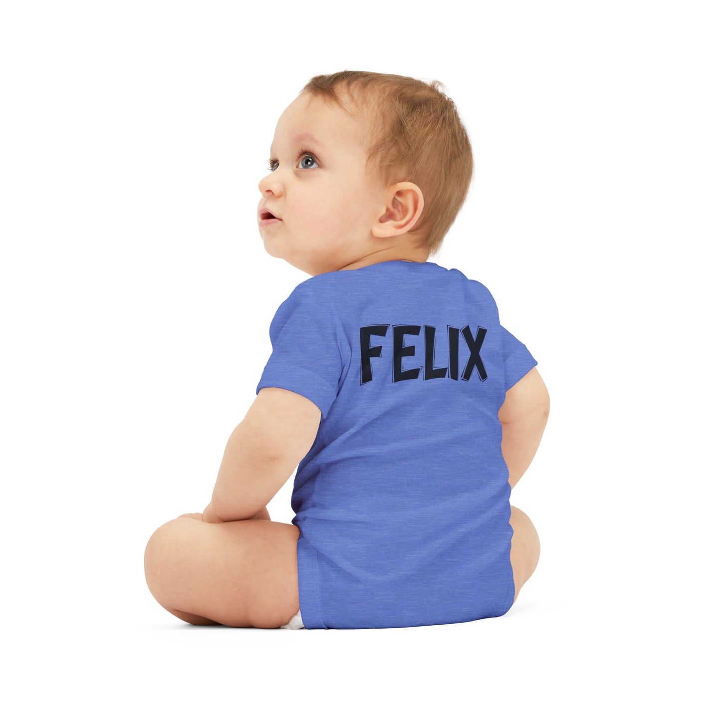 Custom School Name Infant Jersey Outlined One Piece