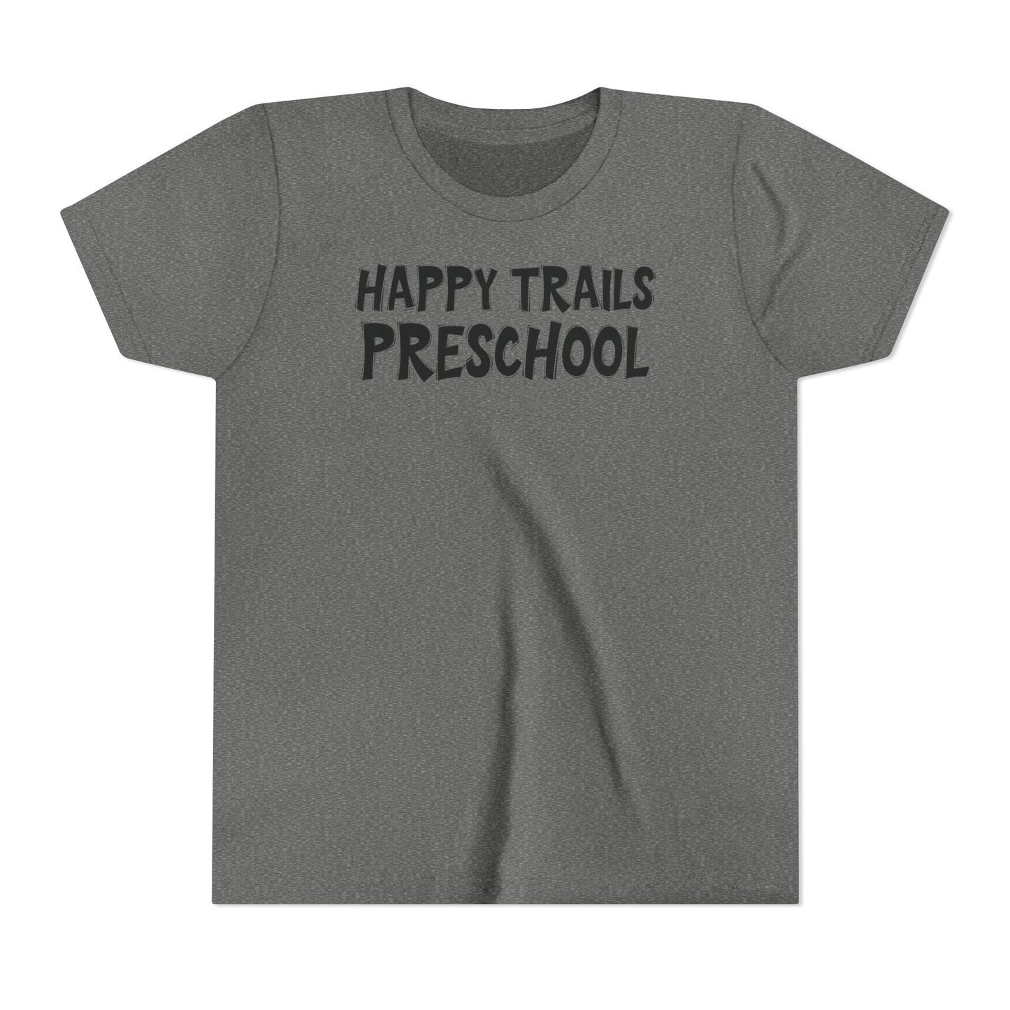 Custom School Name Bold Outlined Youth T-Shirt
