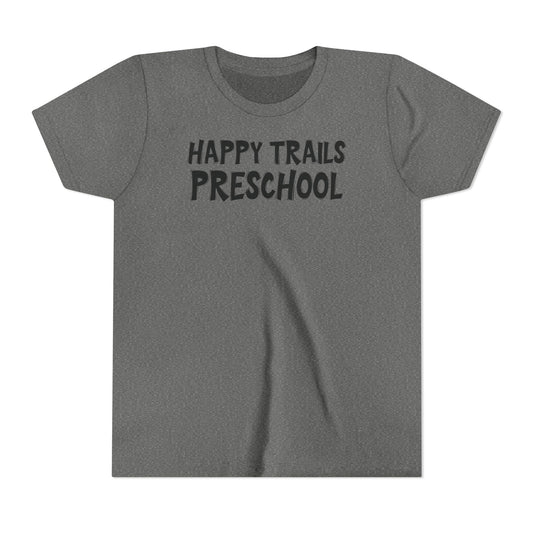Custom School Name Bold Outlined Youth T-Shirt