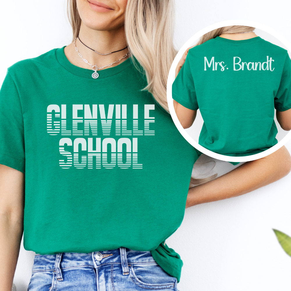 Custom Unisex School Name T-Shirt