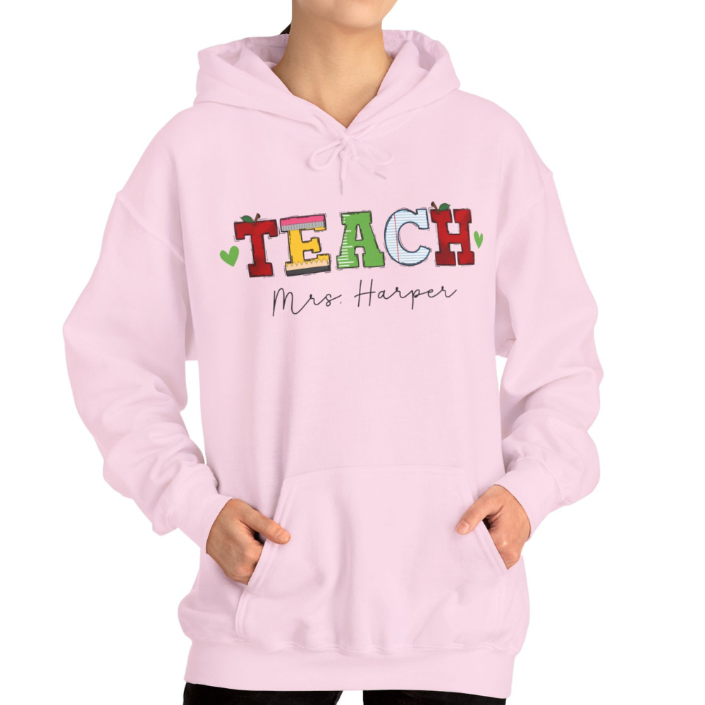 Custom Unisex Heavy Blend Teach Hoodie