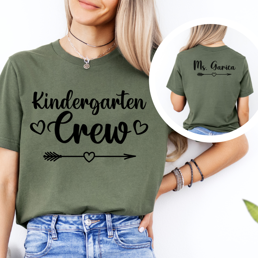 Custom Unisex Kindergarten Crew T-Shirt