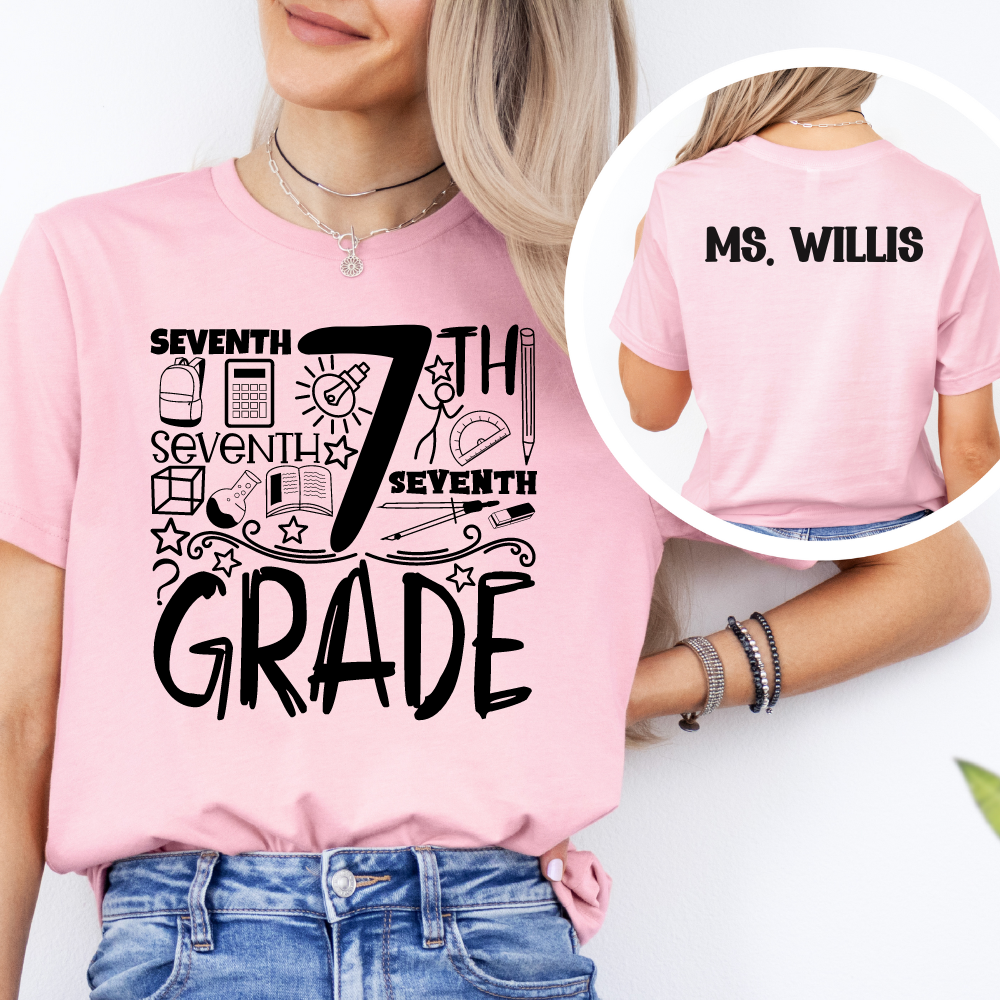 Custom Unisex 7th Grade T-Shirt