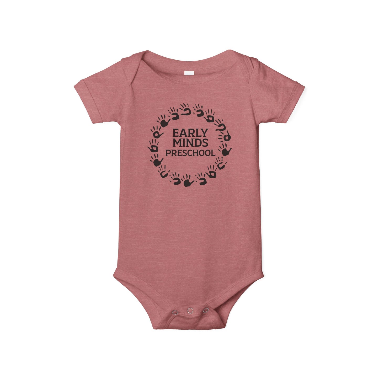 Custom Circle Handprints Infant Jersey One Piece