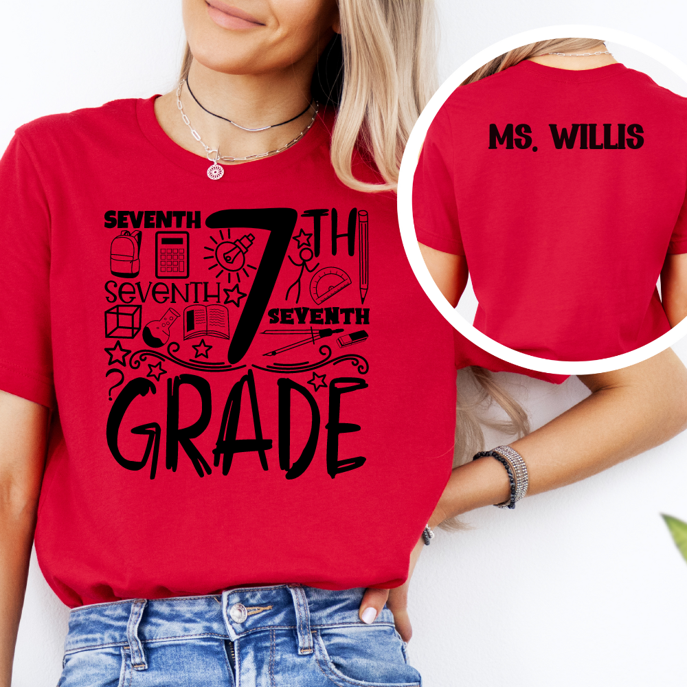 Custom Unisex 7th Grade T-Shirt