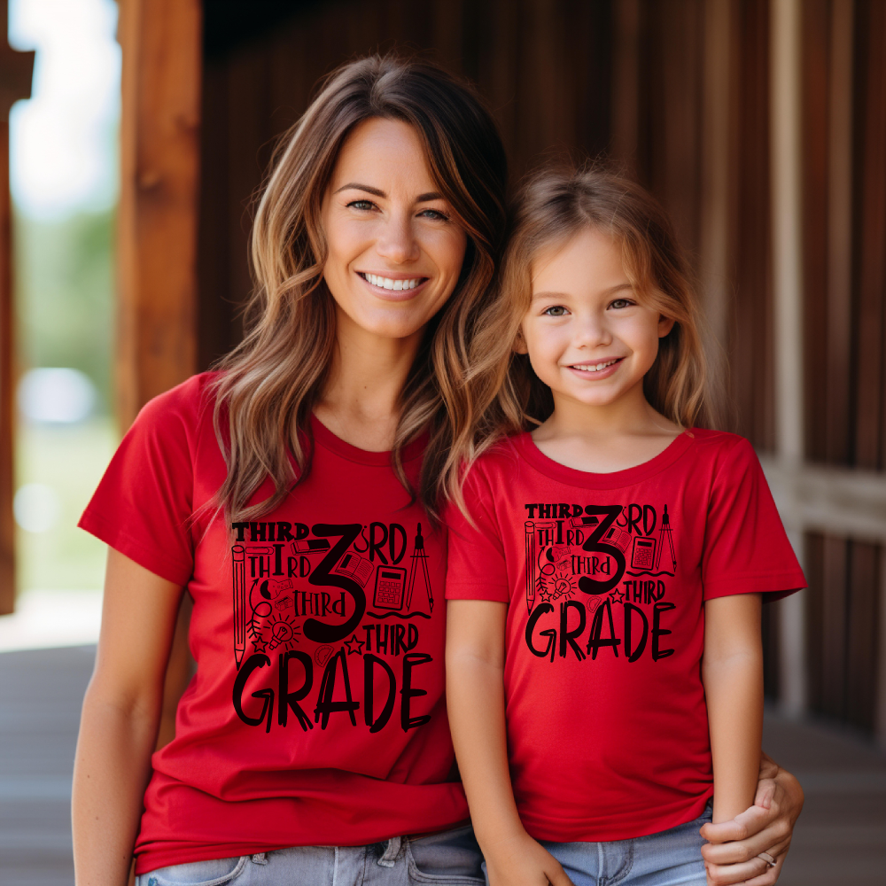 Custom Unisex 3rd Grade T-Shirt