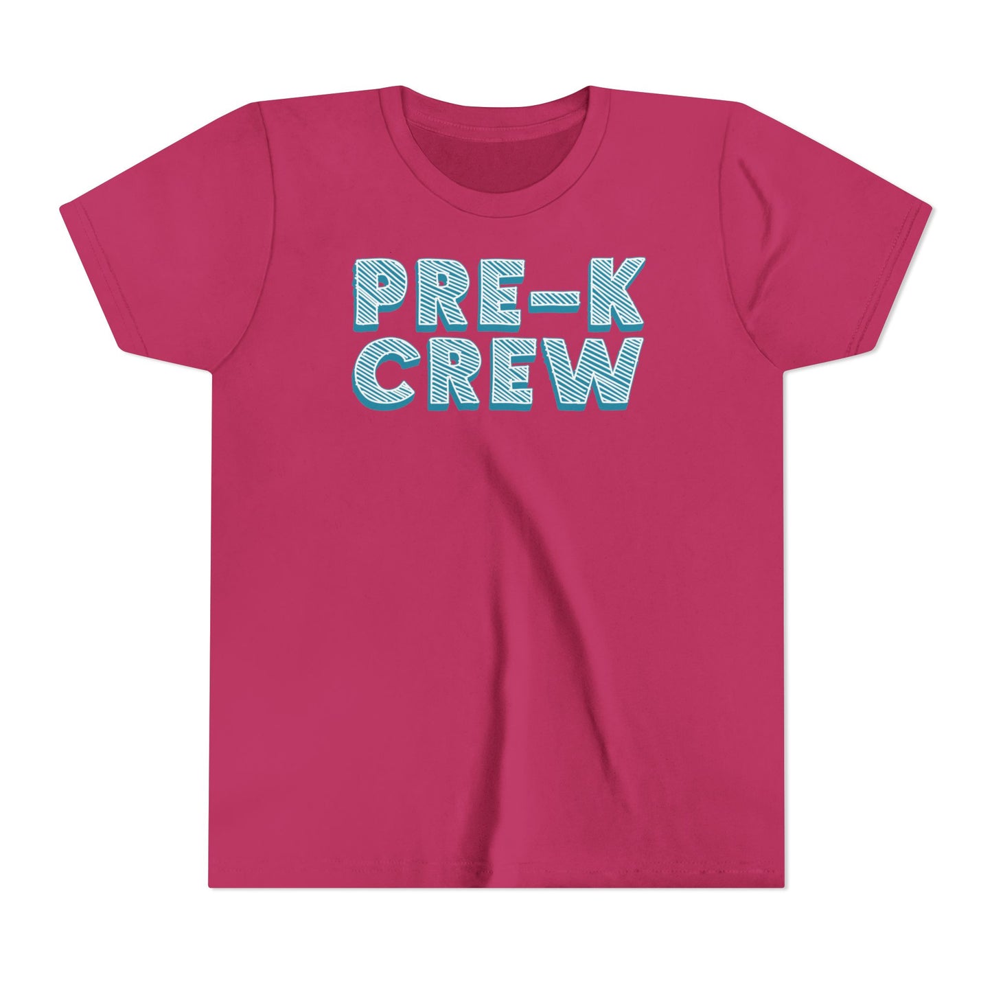 Custom Crossed Out Pre-K Crew Youth T-Shirt