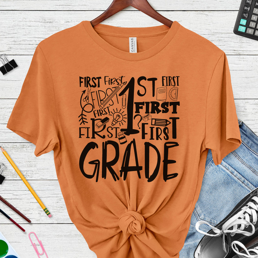 Custom Unisex 1st Grade T-Shirt