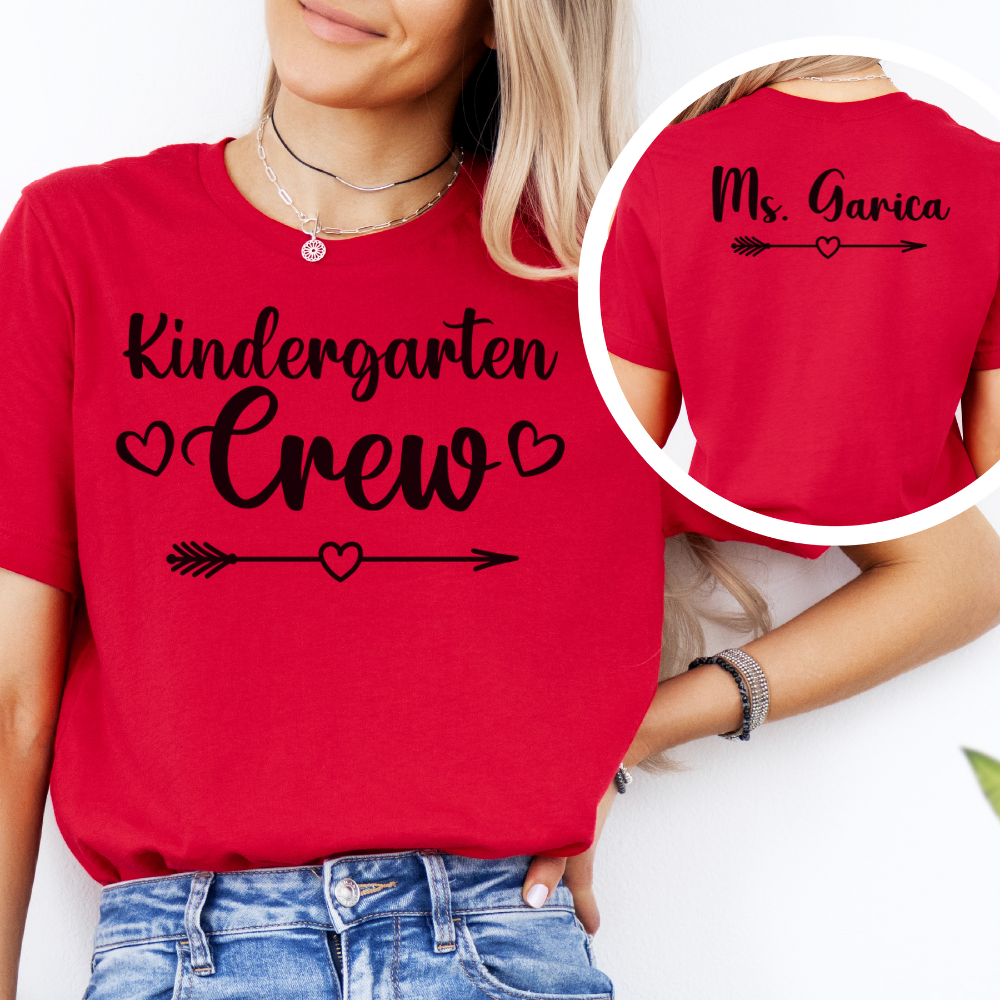 Custom Unisex Kindergarten Crew T-Shirt