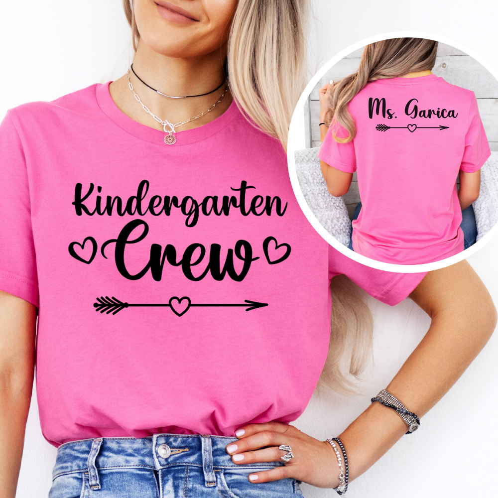 Custom Unisex Kindergarten Crew T-Shirt