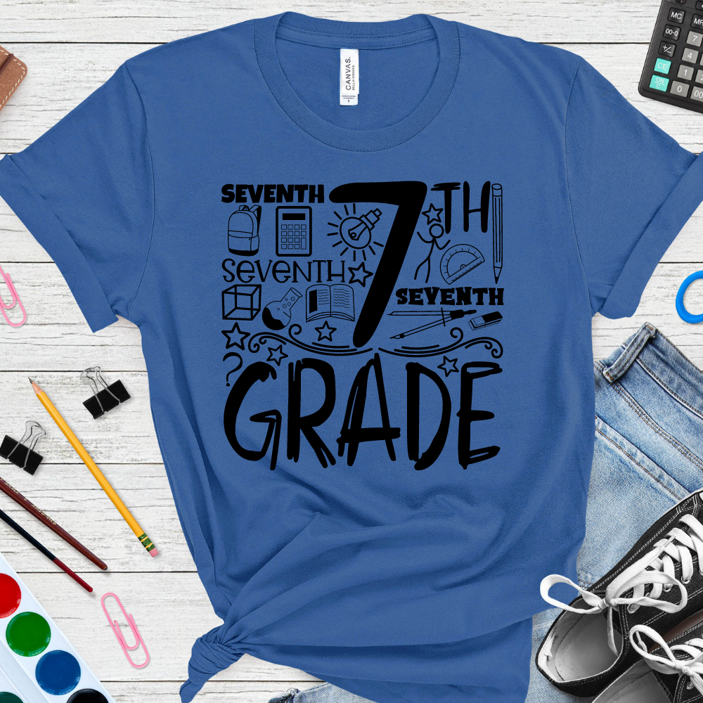 Custom Unisex 7th Grade T-Shirt