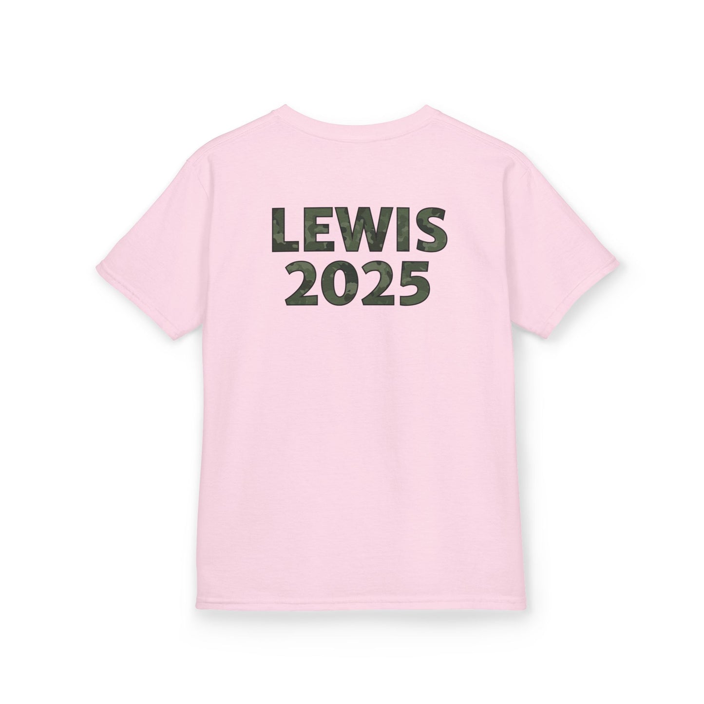 Custom Military Pront Preschool Crew Tee for Kids - Class of 2025