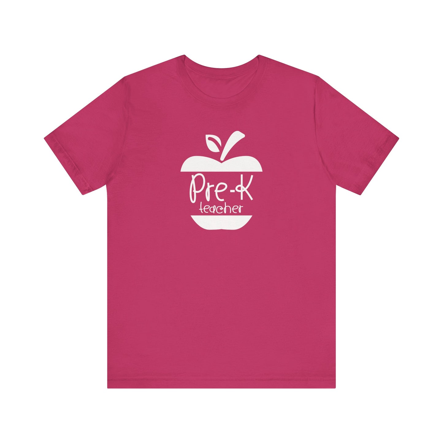 Custom Unisex Pre-K Teacher Apple Teacher T-Shirt
