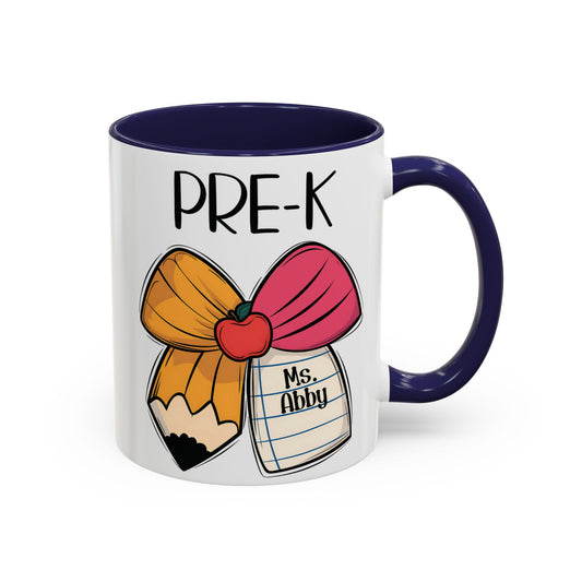 Personalized Pre-K Teacher Coffee Mug β Cute Classroom Gift for Educators