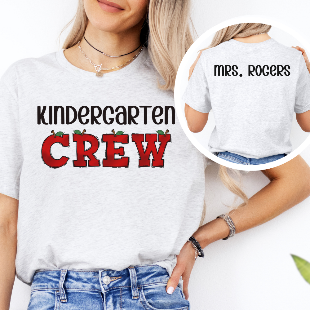 Custom Unisex Kindergarten Crew T-Shirt