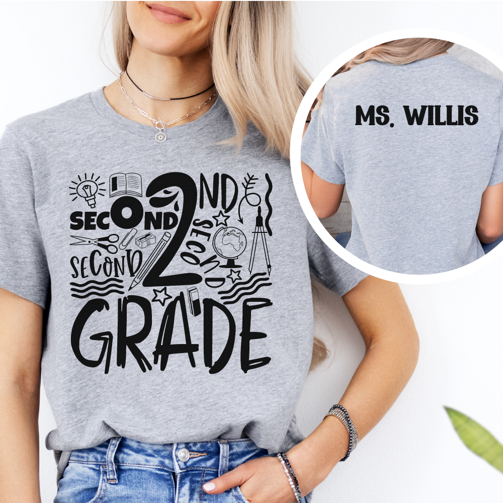 Custom Unisex 2nd Grade T-Shirt