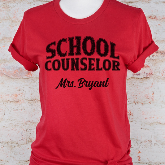 Custom Unisex School Counselor T-Shirt